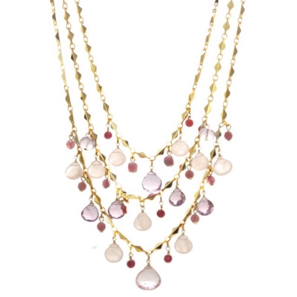 NWOT Precious Stone.Necklace. Blues - Picture 4 of 12